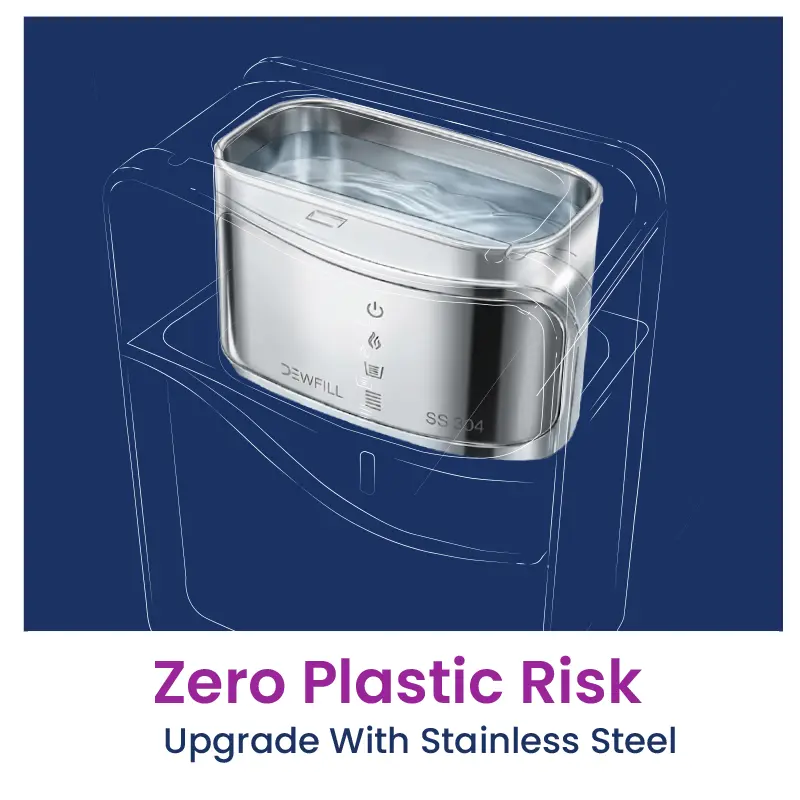 Dewfill stainless-steel RO water purifier in Qatar