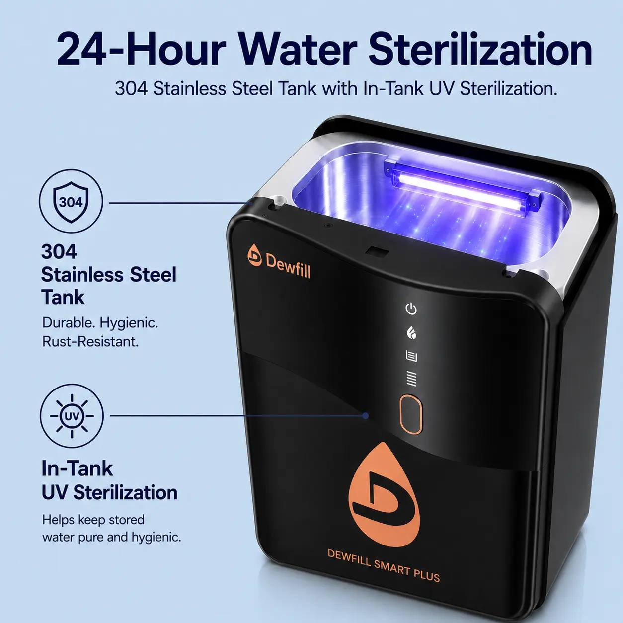 Dewfill advanced water purifier for Qatar homes
