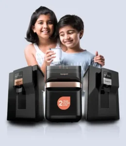 Children drinking pure water with Aquaguard water purifiers in Qatar